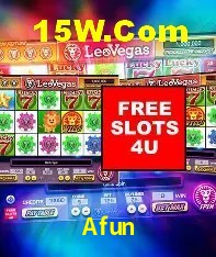 Interface moderna da plataforma Afun